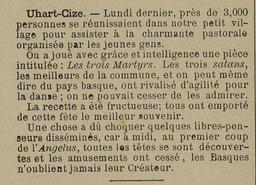 Les Trois Martyrs à Uhart-Cize