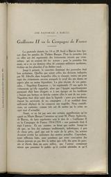 Une pastorale à Barcus - Guillaume II ou la Campagne de France