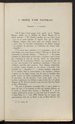 A propos d'une pastorale : Napoléon 1er à Chéraute