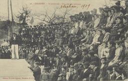 1909 - Urdiñarbe (Abraham)</b><br />Ordiarp - La pastorale - un coin des tribunes