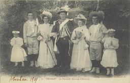 1909 - Urdiñarbe (Abraham)</b><br />Ordiarp - La pastorale (groupe d'Acteurs)