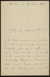 Courriers de Léopold Irigaray à Georges Hérelle écrits en 1909