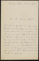 Courriers de Léopold Irigaray à Georges Hérelle écrits en 1910